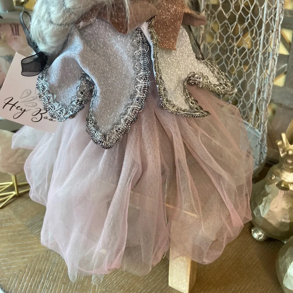 🆕 Vintage Inspired Shabby Chic Halloween Ballerina Witch Rag Doll Shelf Sitter - Picture 12 of 13